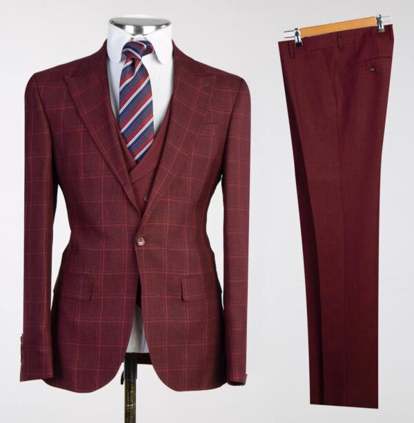 Checkered Vested Suits