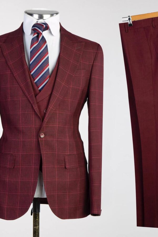 Checkered Vested Suits