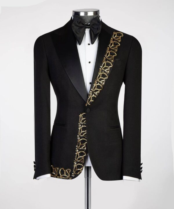 Special Hand Embroidered Stone Tuxedos