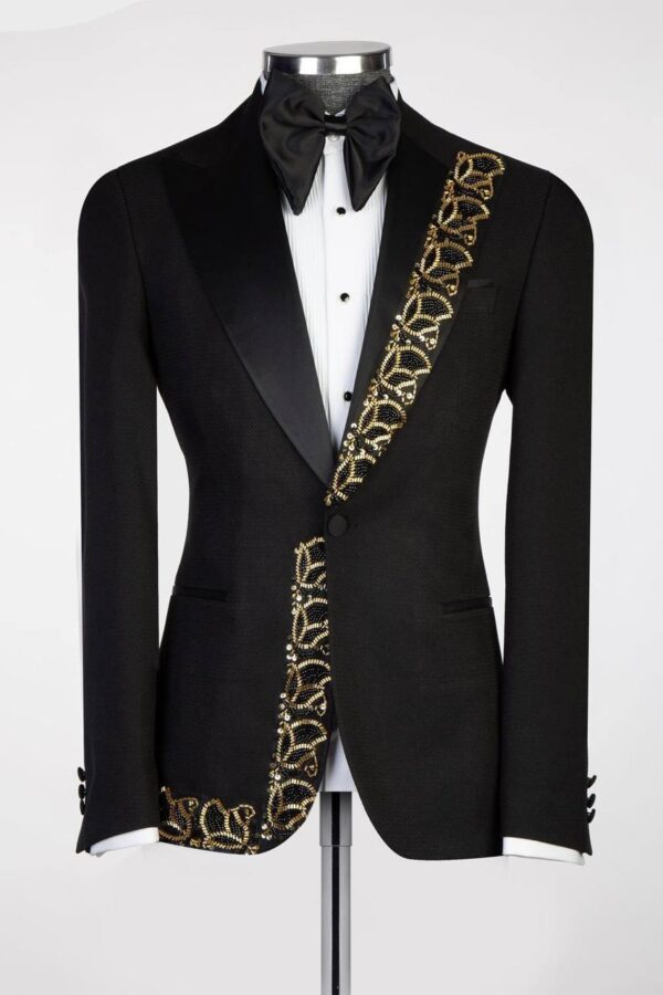 Special Hand Embroidered Stone Tuxedos