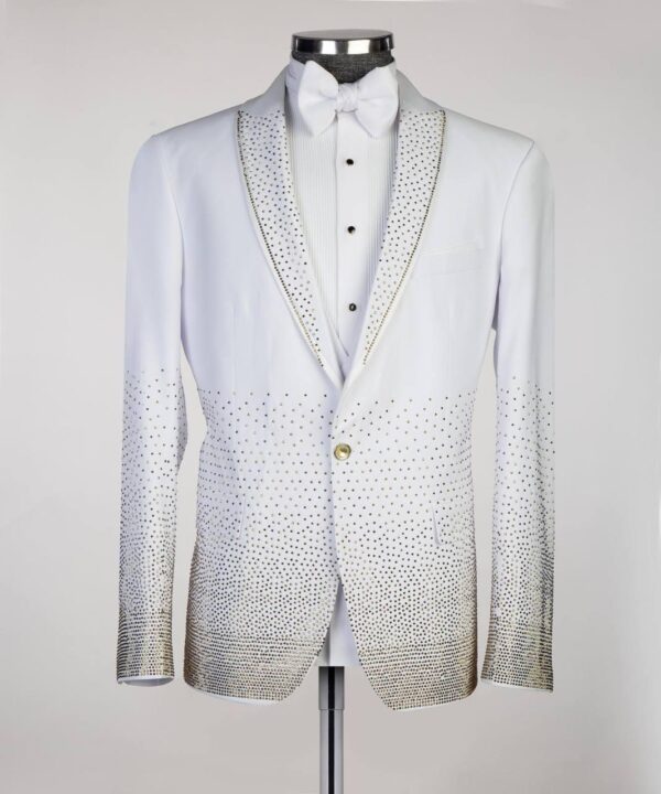 Special Hand Embroidered Stone Tuxedos