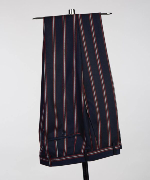 Men's Striped Double Breasted Style Suit - Image 2