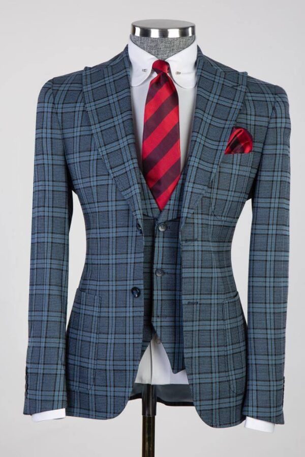 Checkered Vested Suits