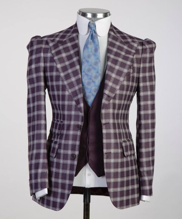 Checkered Vested Suits