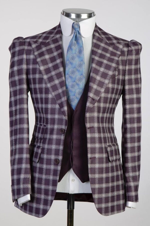 Checkered Vested Suits