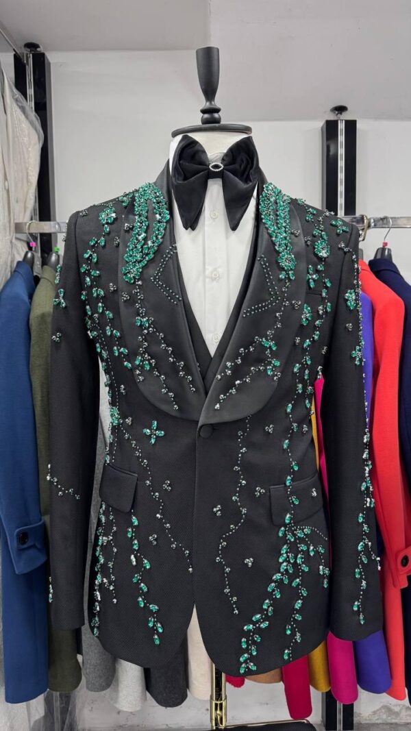 Special Hand Embroidered Stone Tuxedos